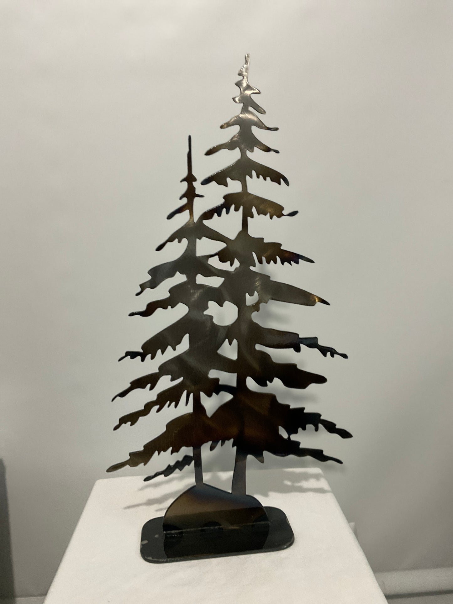 Pine Trees on Base Burnt 18”