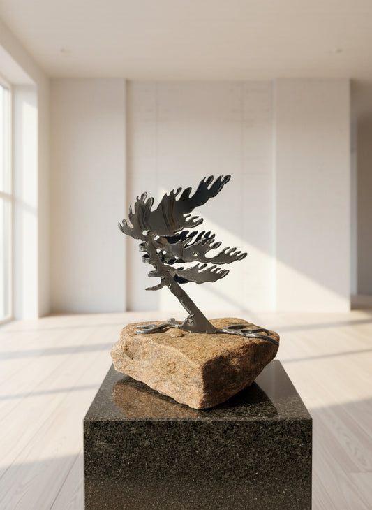 Cathy Mark windswept tree on granite