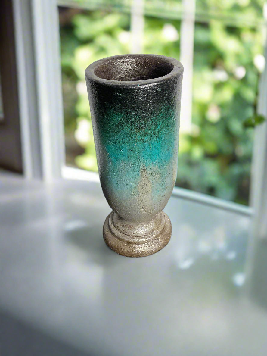 Clay vase made in Mexico