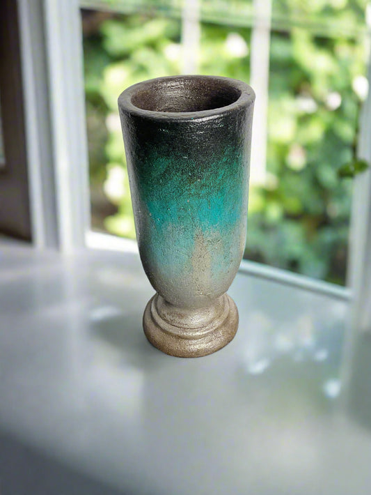 Clay vase made in Mexico