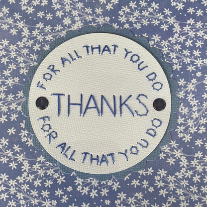 Hand Stitched Greeting Card