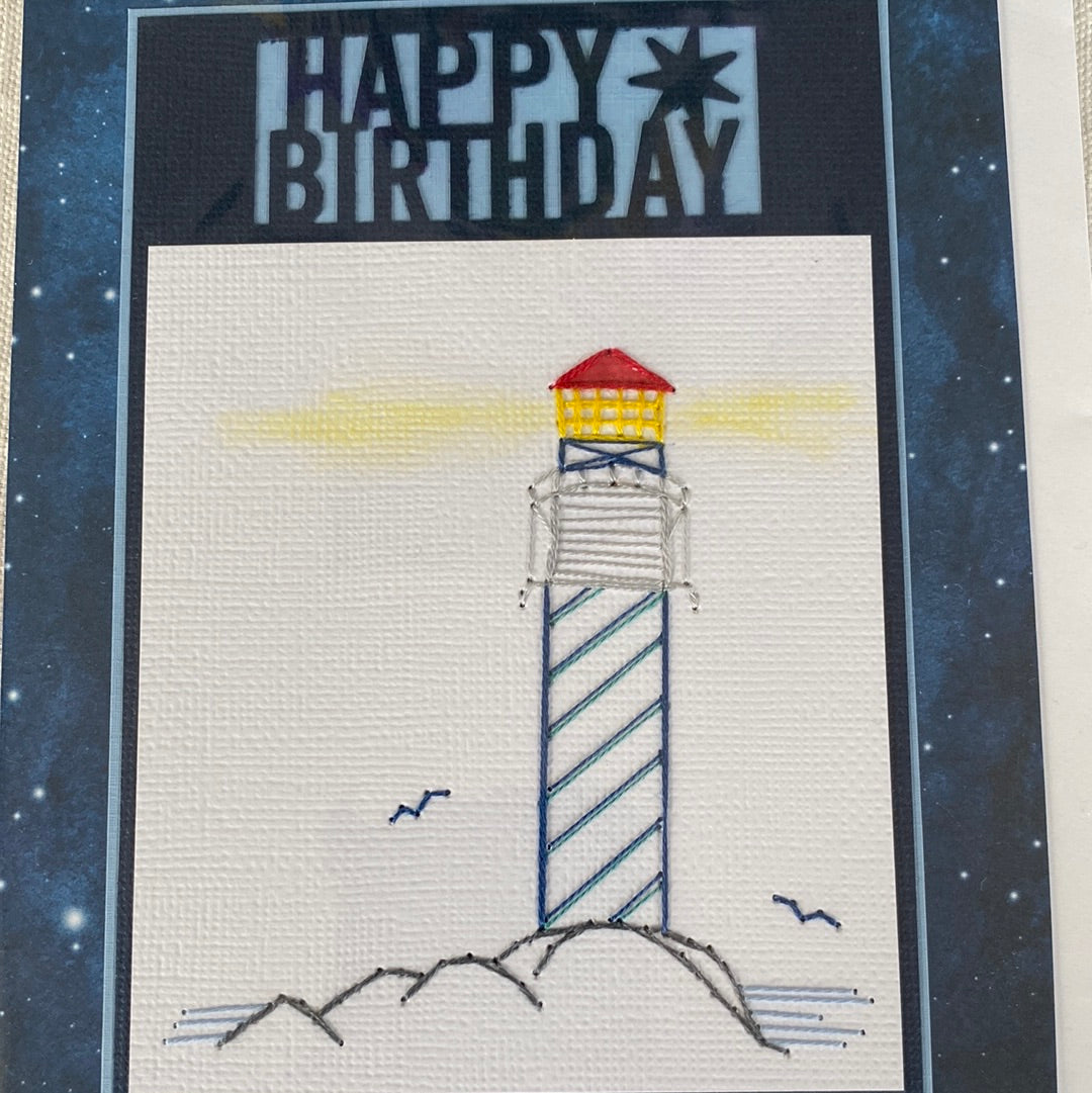 Hand Stitched Greeting Card