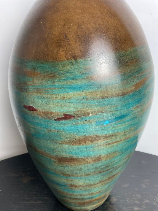 Clay vase made in Mexico