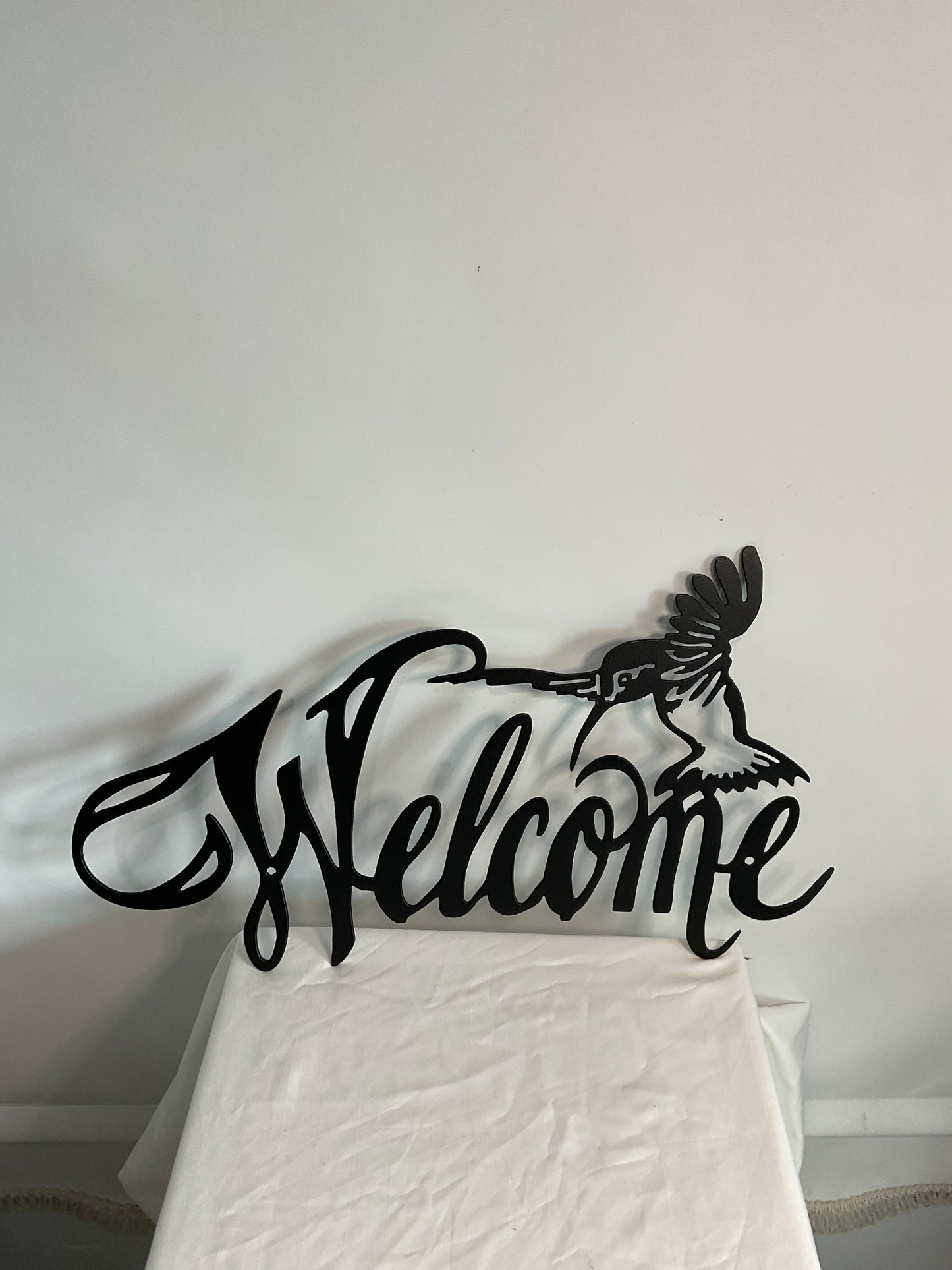 Hummingbird Welcome Sign