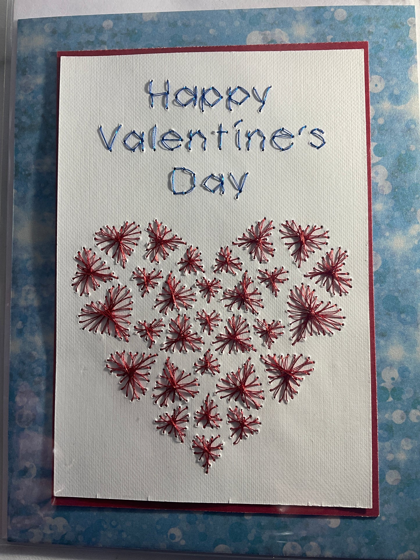 Hand Stitched Greeting Card 5x7