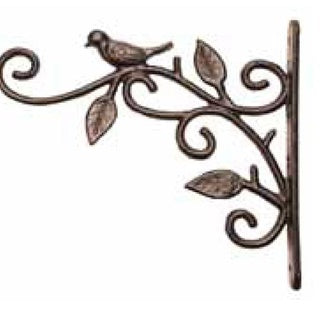 Bird and Twig Bracket - Rustic Brown