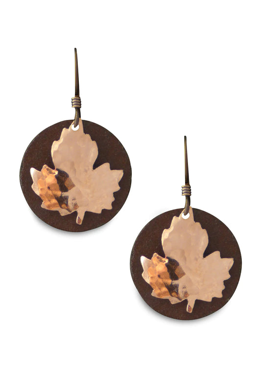 Maple leaf earrings Canadian made
