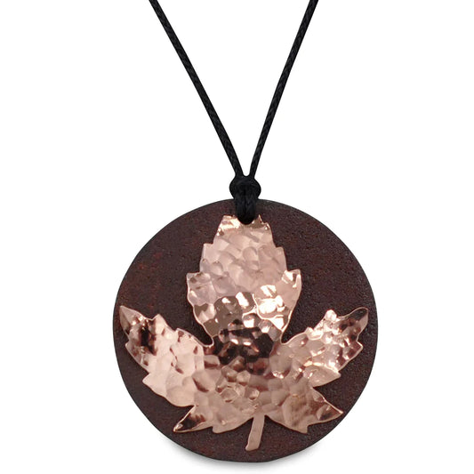 Maple leaf necklace Canadian made