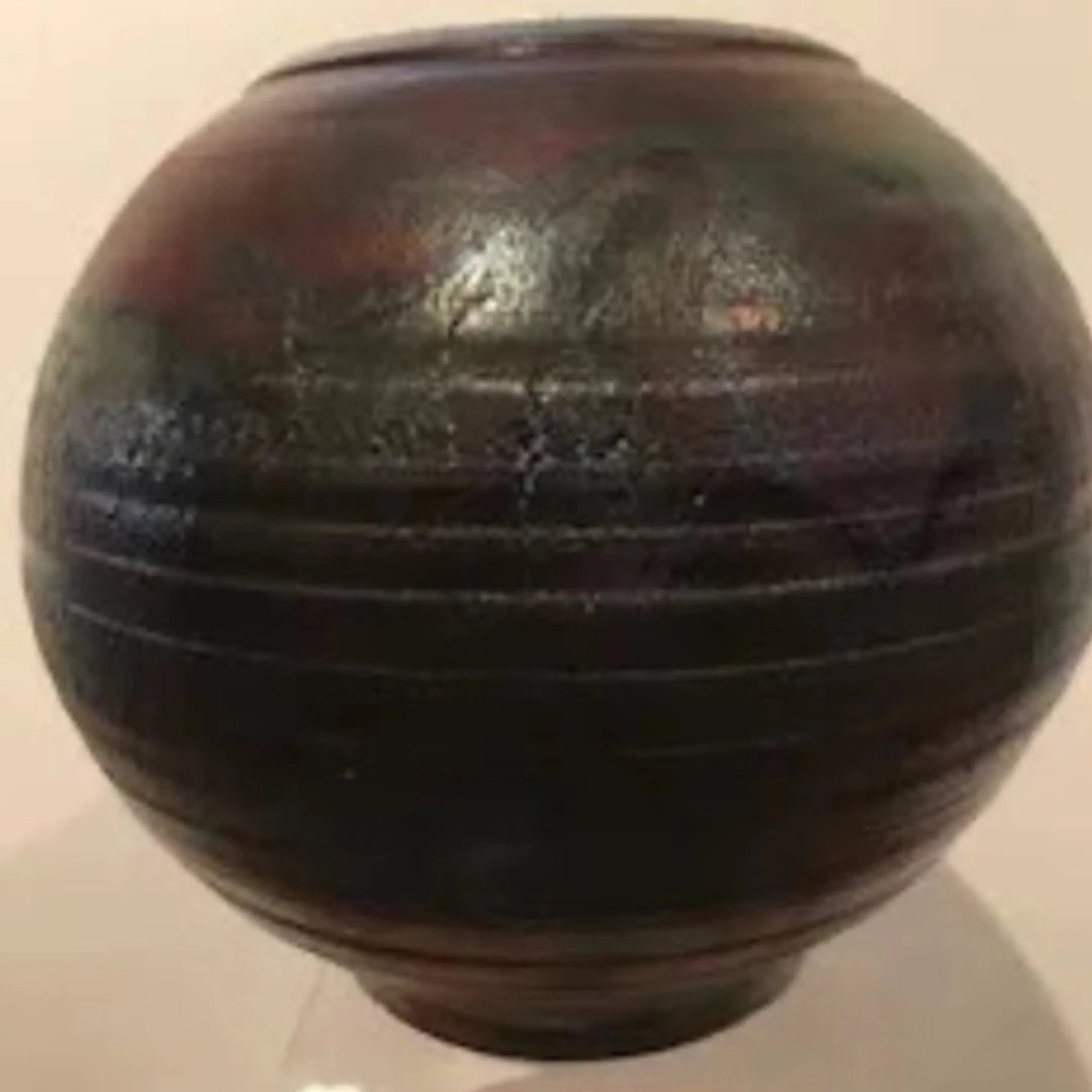 Raku vase