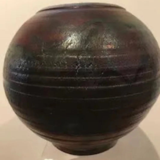 Raku vase