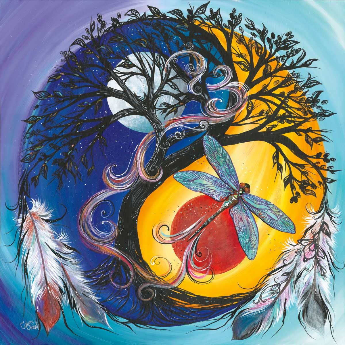 Ying - Yang Tree Card - Carla Joseph