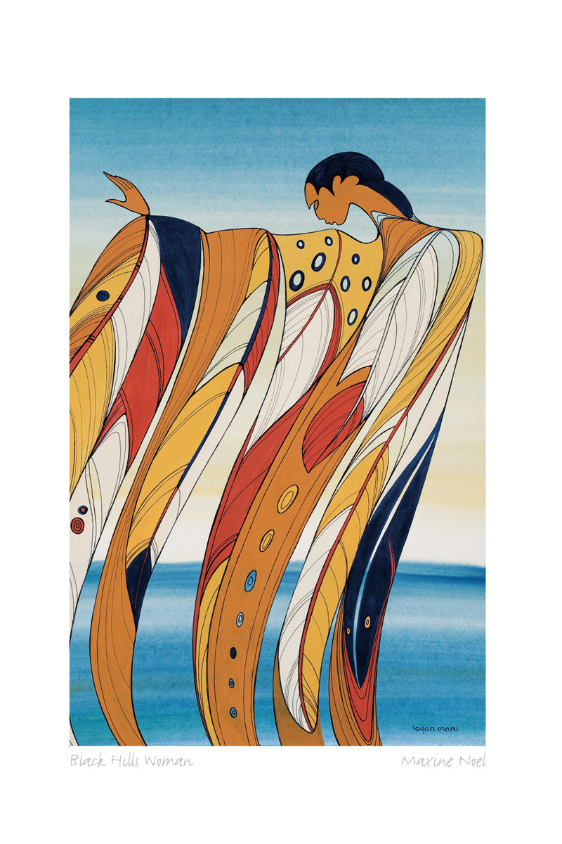 Black Hills Woman Art Card - Maxine Noel