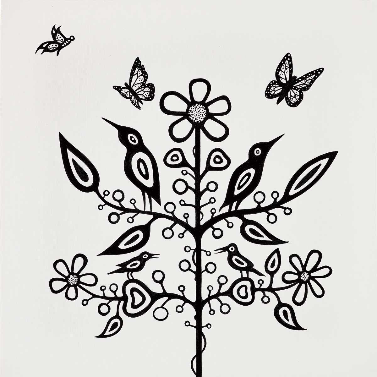 Fruit of Knowledge Art Card - Jeffrey Red George