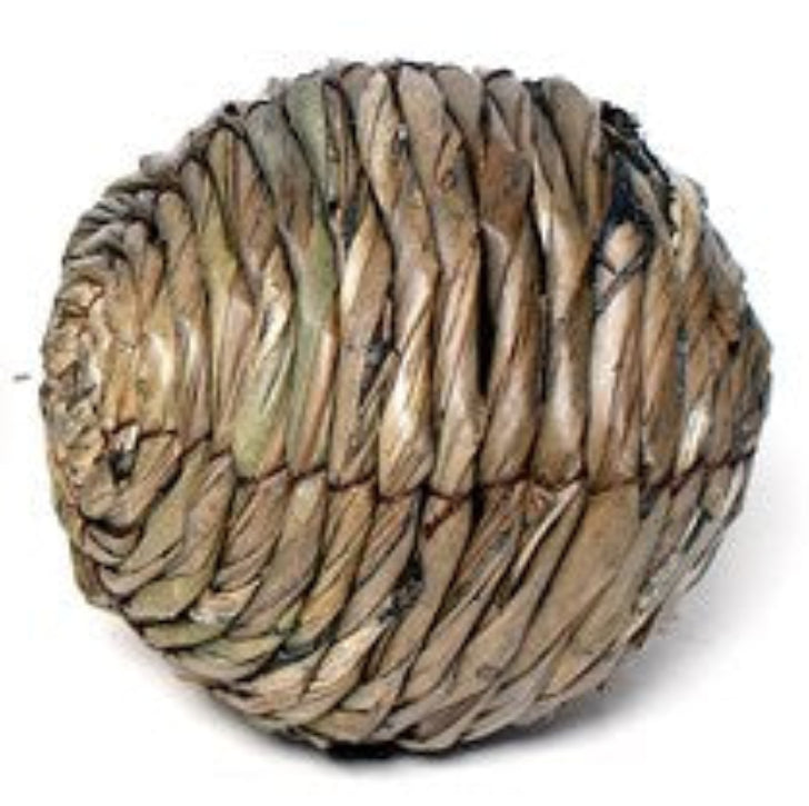 Natural fiber ball weaved, brown in colour, table decor