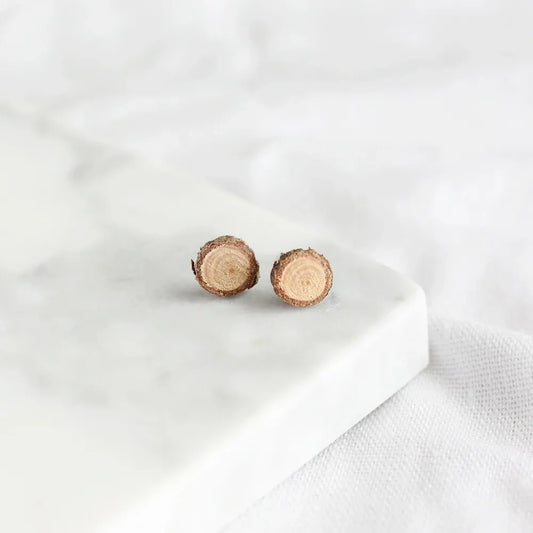 Wood earrings made in canada