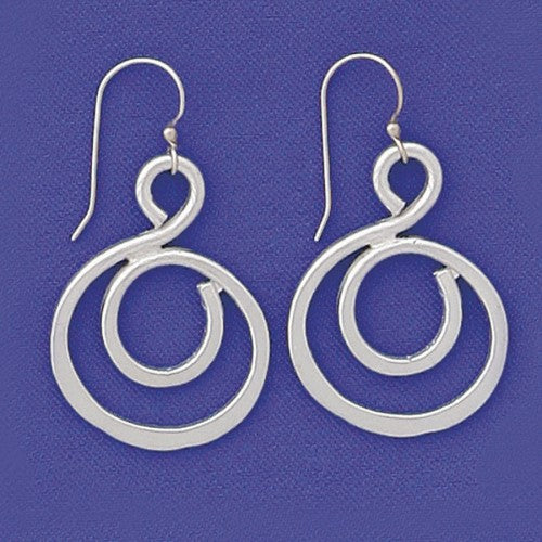 Pewter Hooped Earrings