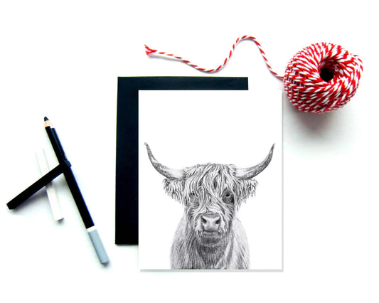 Highland Cow Greeting Card