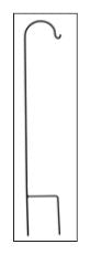 Classic 48" Single Shepherd Hook