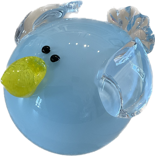 Baby Bird - Hand Blown - Blue