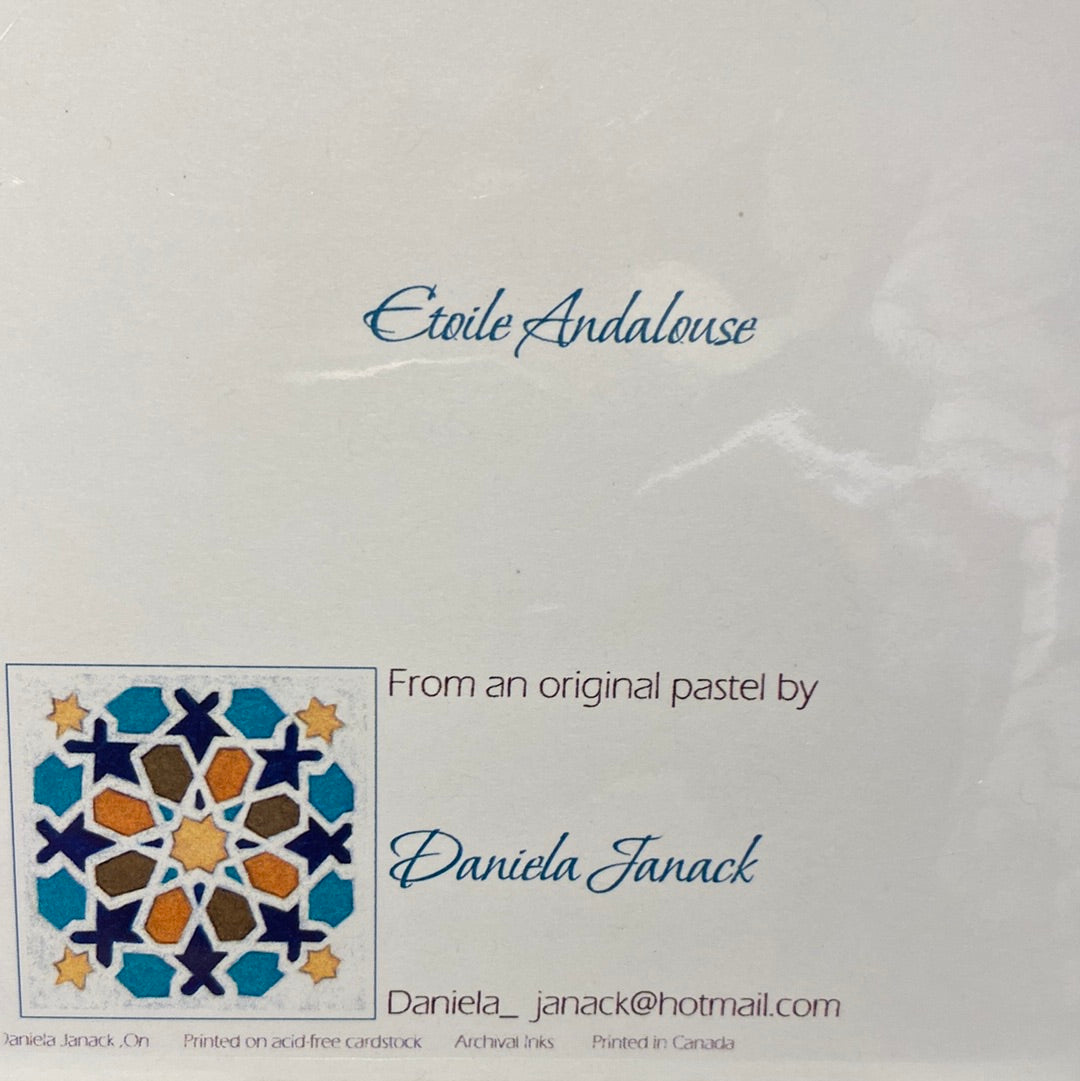 Etoile Andalouse Christmas Card