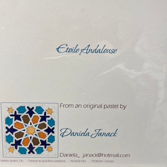 Etoile Andalouse Christmas Card