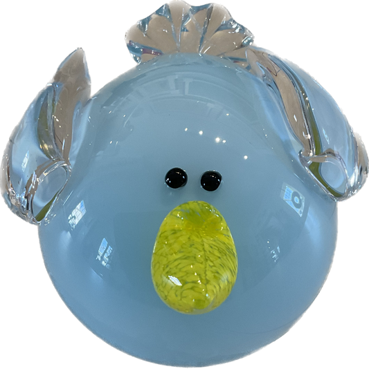 Baby Bird - Hand Blown - Blue