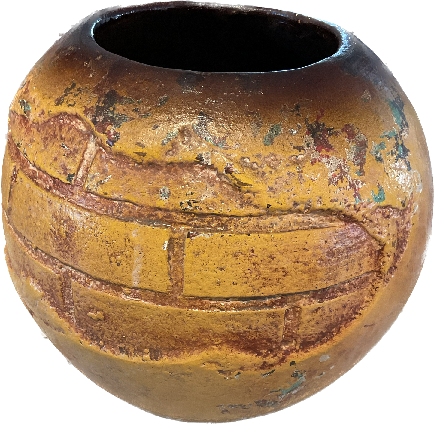 Clay vase made n Mexico