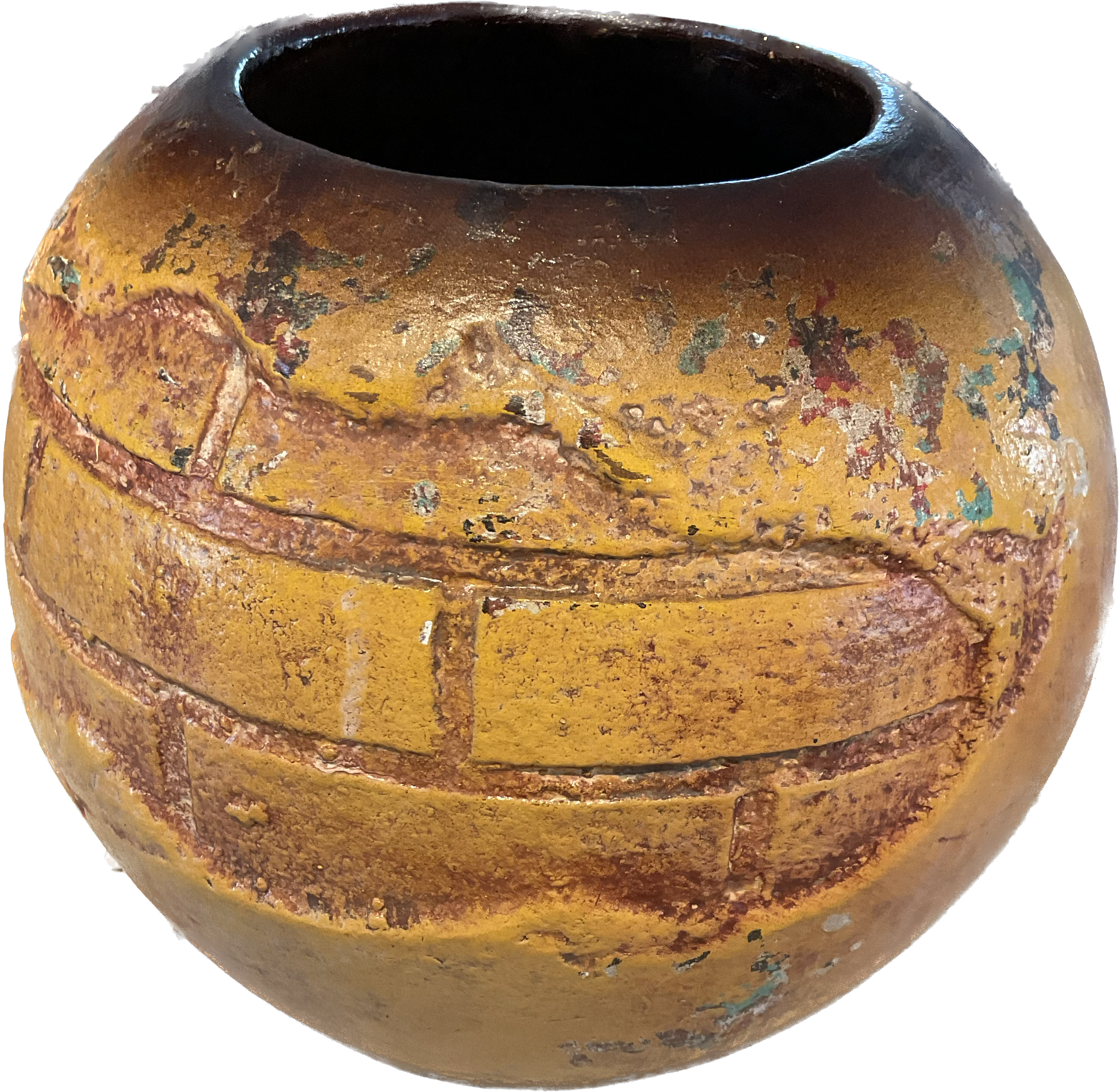 Clay vase made n Mexico