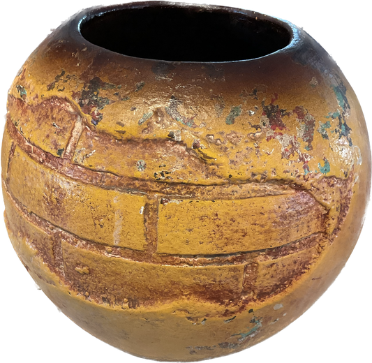 Distressed Clay Vase