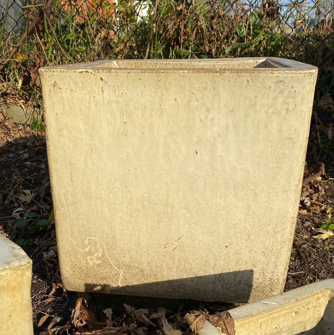 Square Planter- Cream