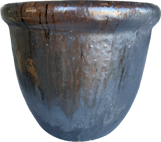 Roll Top Planter -Black