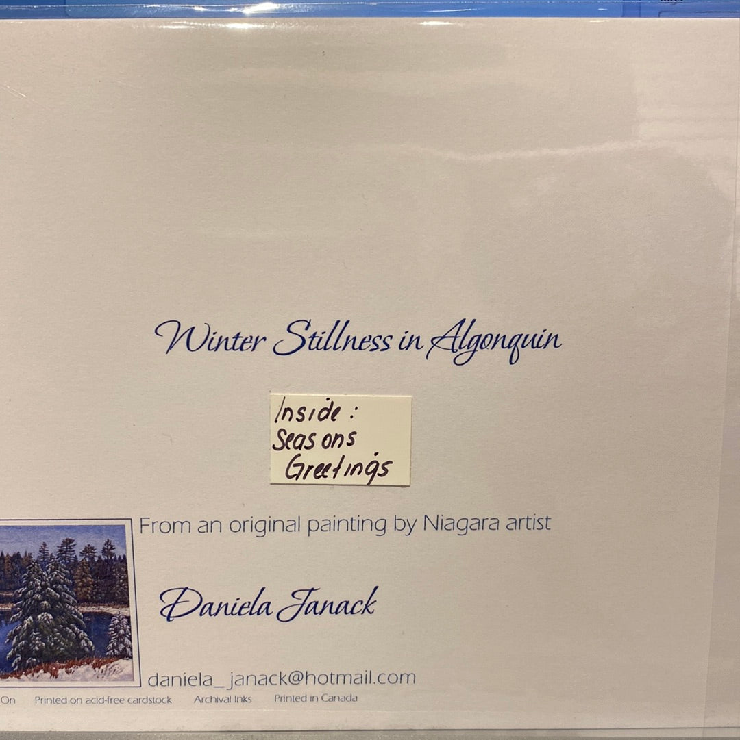 Winter Stillness in Algonquin Christmas Card