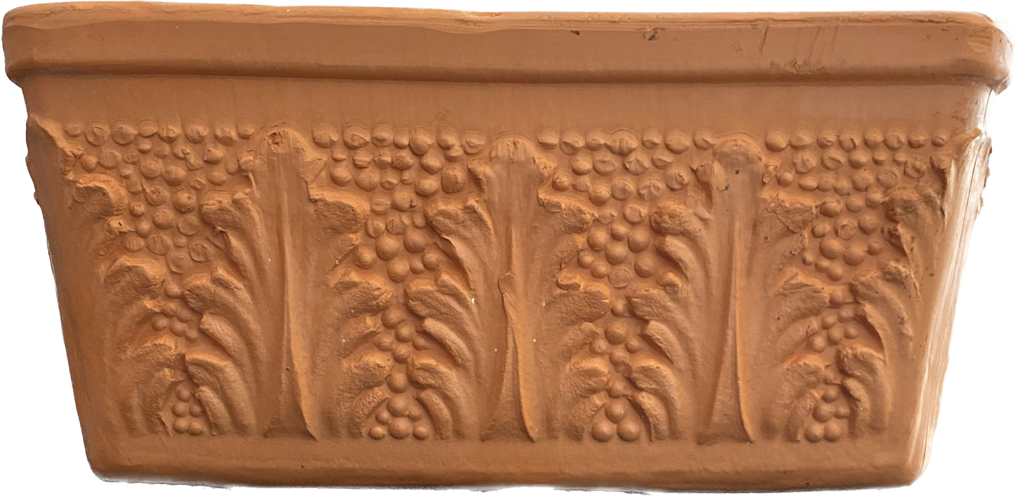 Portuguese Leaf Window Box Planter