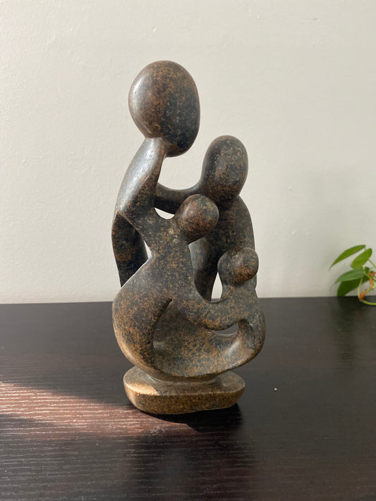 Stone Sculpture-family of 4-ukama-4Q