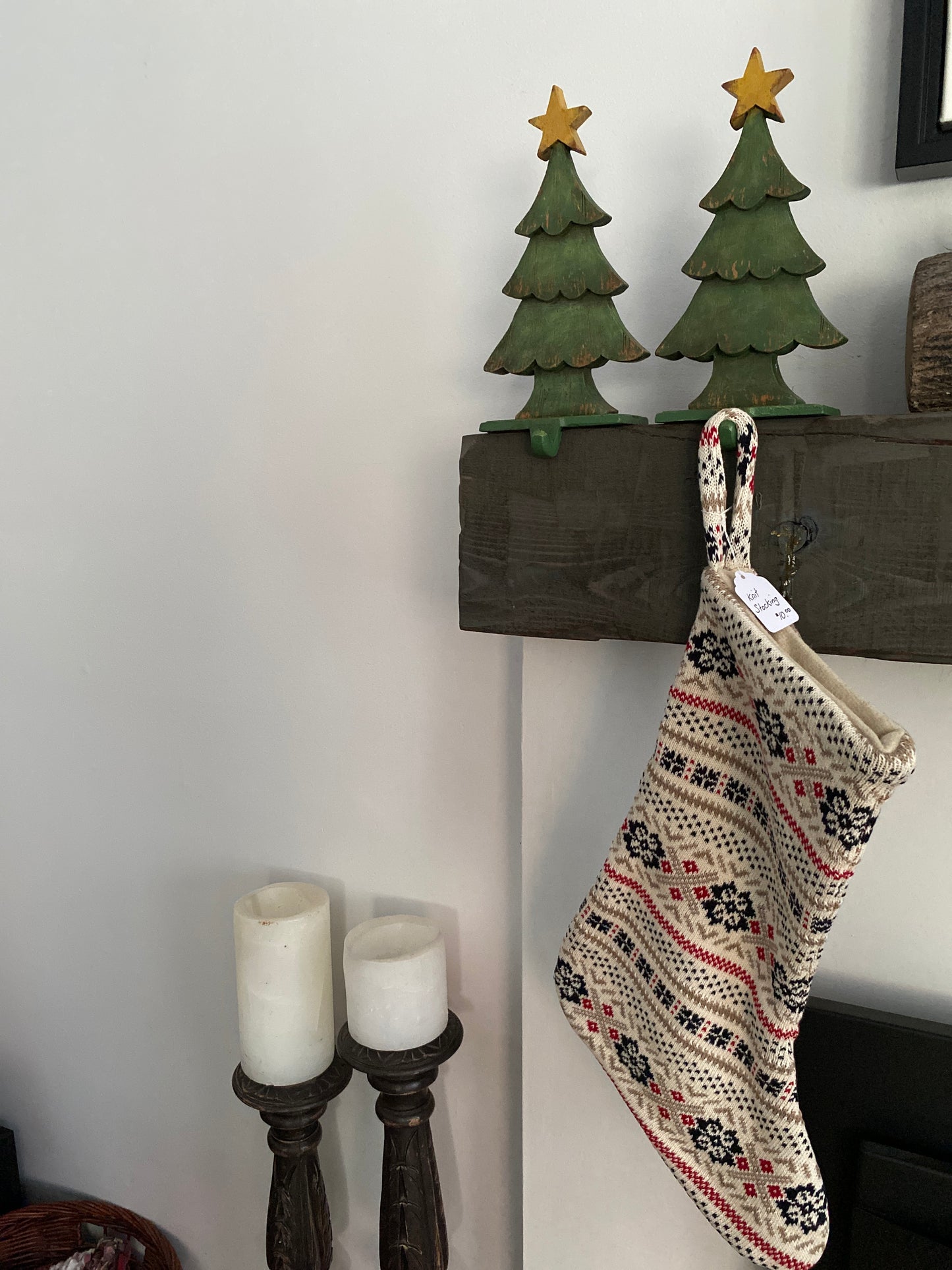 Christmas Tree with Star Stocking Holder