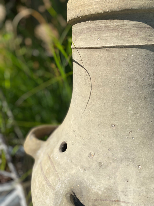 Vintage Turkish Pot with Decorative Handles