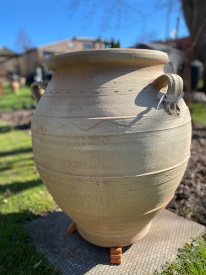 Eva Oil Jar – Handcrafted Greek Terracotta with Handles