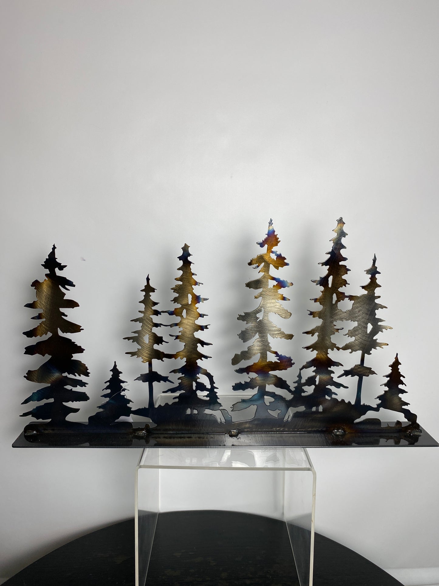 Row of Pine Trees - Metal