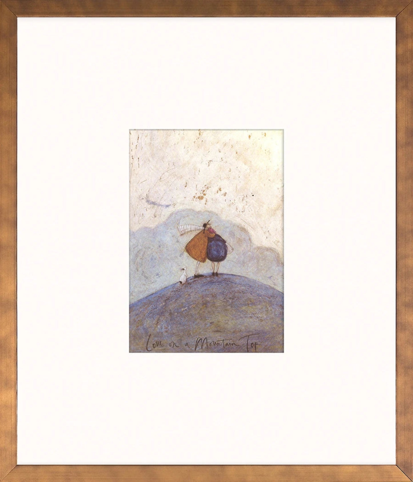 Love on a Mountain Top – Framed Print by Sam Toft (12" × 14") 