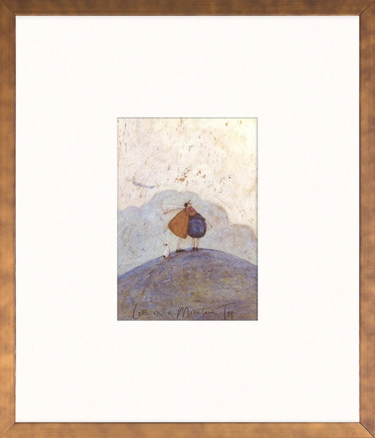 Love on a Mountain Top – Framed Print by Sam Toft (12" × 14") 