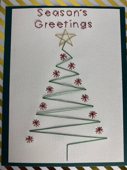 Hand Stitched Greeting Card 5x7