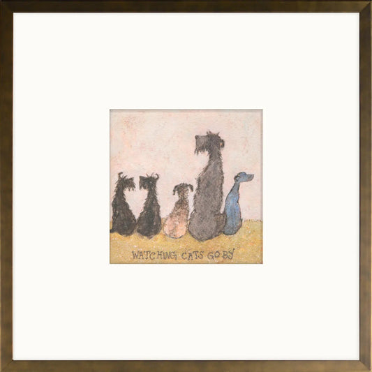 Watching Cats Go By Artist : Sam Toft: 5 dogs looking for cats