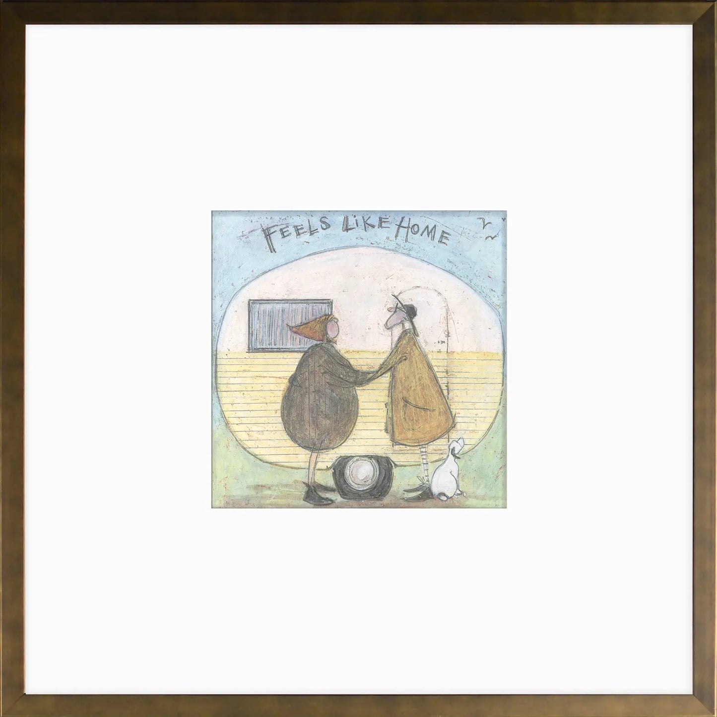 Feels Like Home – Framed Print by Sam Toft (14" × 14")