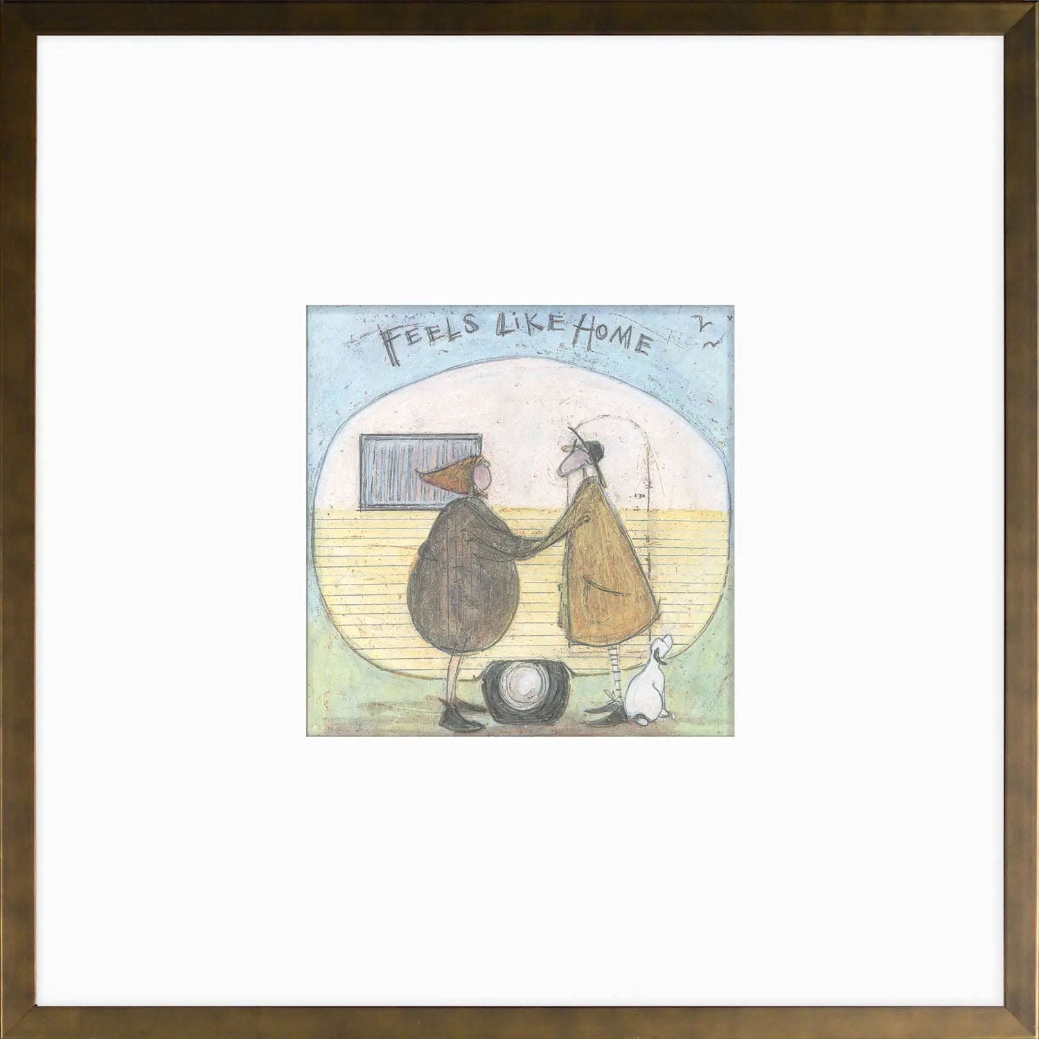 Feels Like Home – Framed Print by Sam Toft (14" × 14")