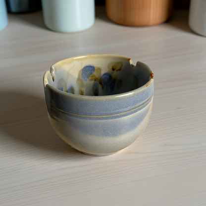 Handmade pottery noodle bowl