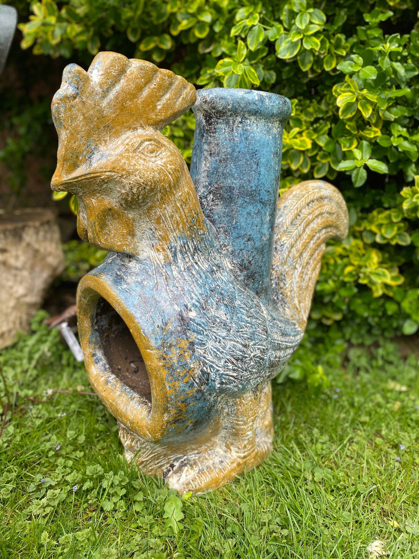 Clay Rooster Chiminea Made in Mexico