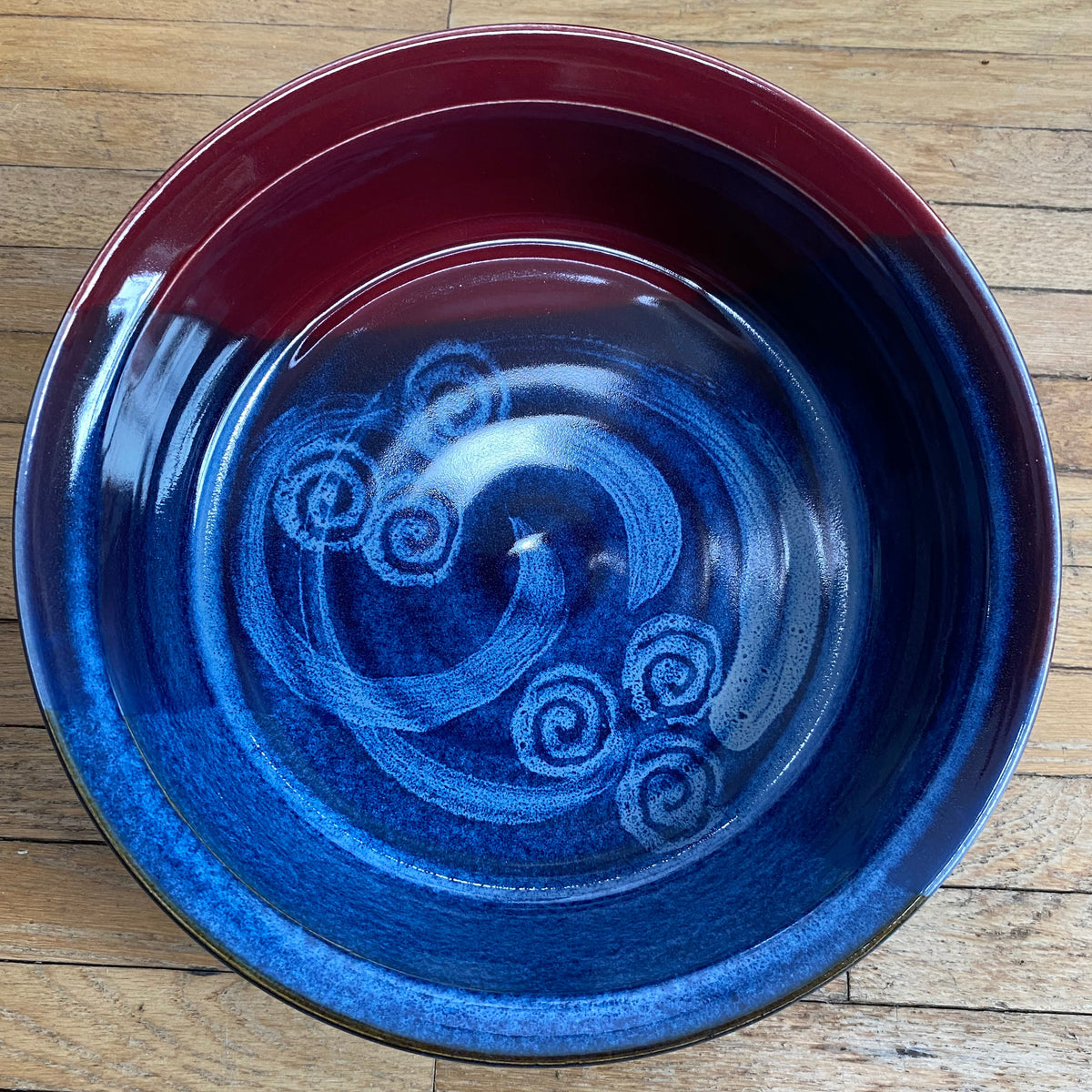 Cranberry Red Canadian Made Pottery Bowl