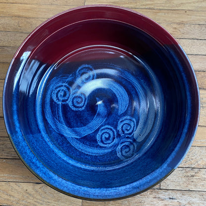 Cranberry Red Canadian Made Pottery Bowl