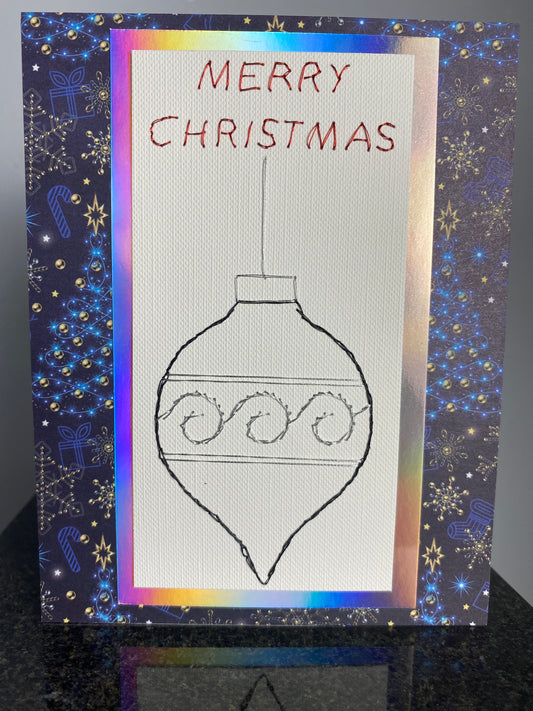 Hand Stitched Greeting Card