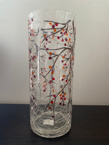 Winter Berry Hurricane Vase